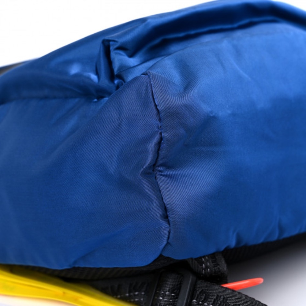OFF-WHITE Canvas Rounded Logo Mini Backpack Blue - Picture 8 of 9